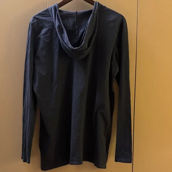 NWT Life Is Good Navy Hoodie with Olive Butterfly Heart Large - Picture 7 of 7